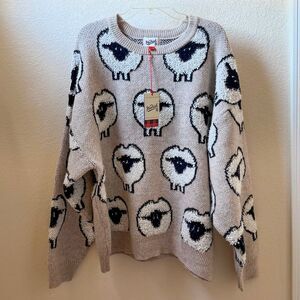 Adult Tall Sheep Print Pullover Sweater - Woolrich x Target Taupe L